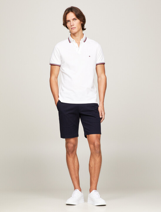 Core Slim Fit Organic Cotton Polo, WHITE Core Slim Fit Organic Cotton Polo