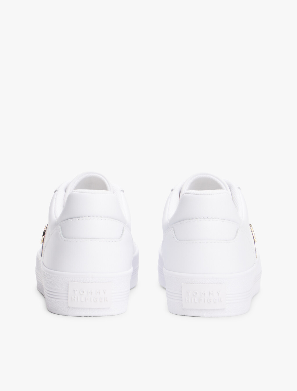 Webbing Vulcanized Leather Sneaker, White, hi-res