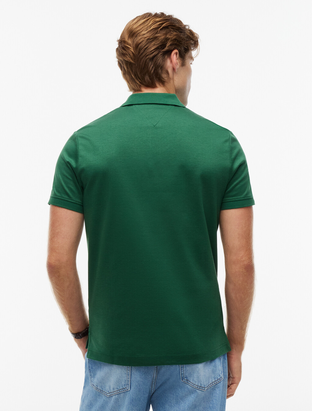 Performance Regular Fit Jaquard Polo Shirt, Street Green, hi-res