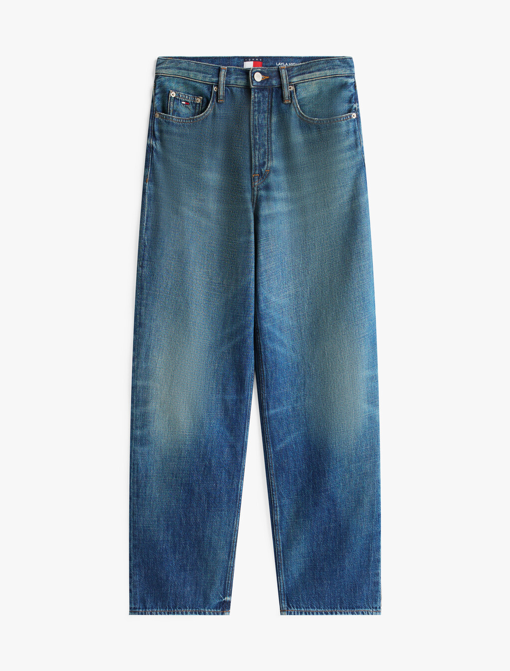 High Rise Straight Jeans, Denim Medium, hi-res
