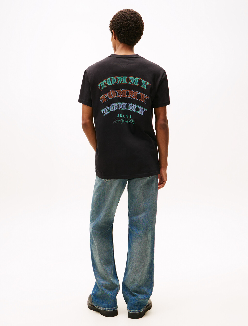 Dollar Stack Logo Regular T-shirt, Black, hi-res