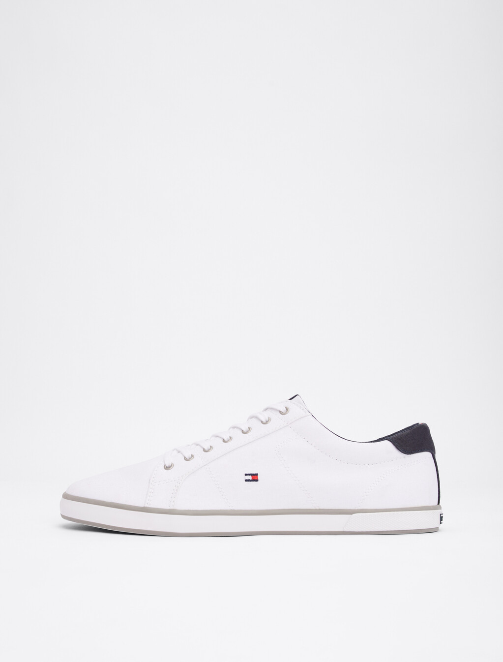 Low Top Lace Up Trainers, WHITE, hi-res