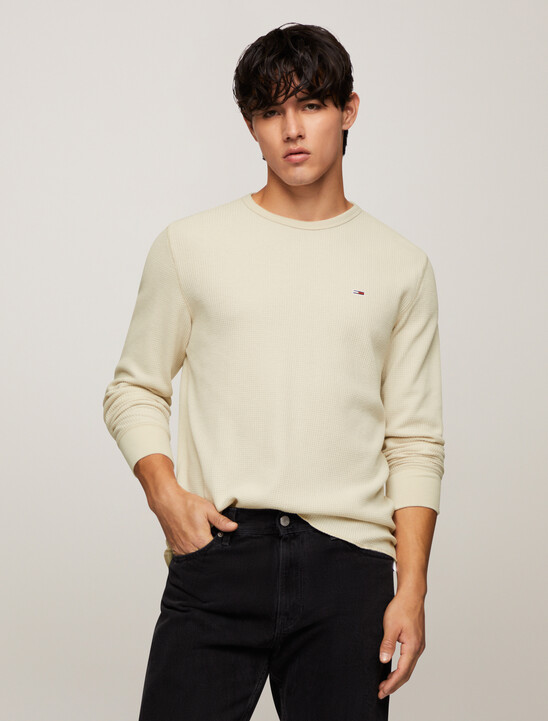 Waffle Knit Slim T-Shirt