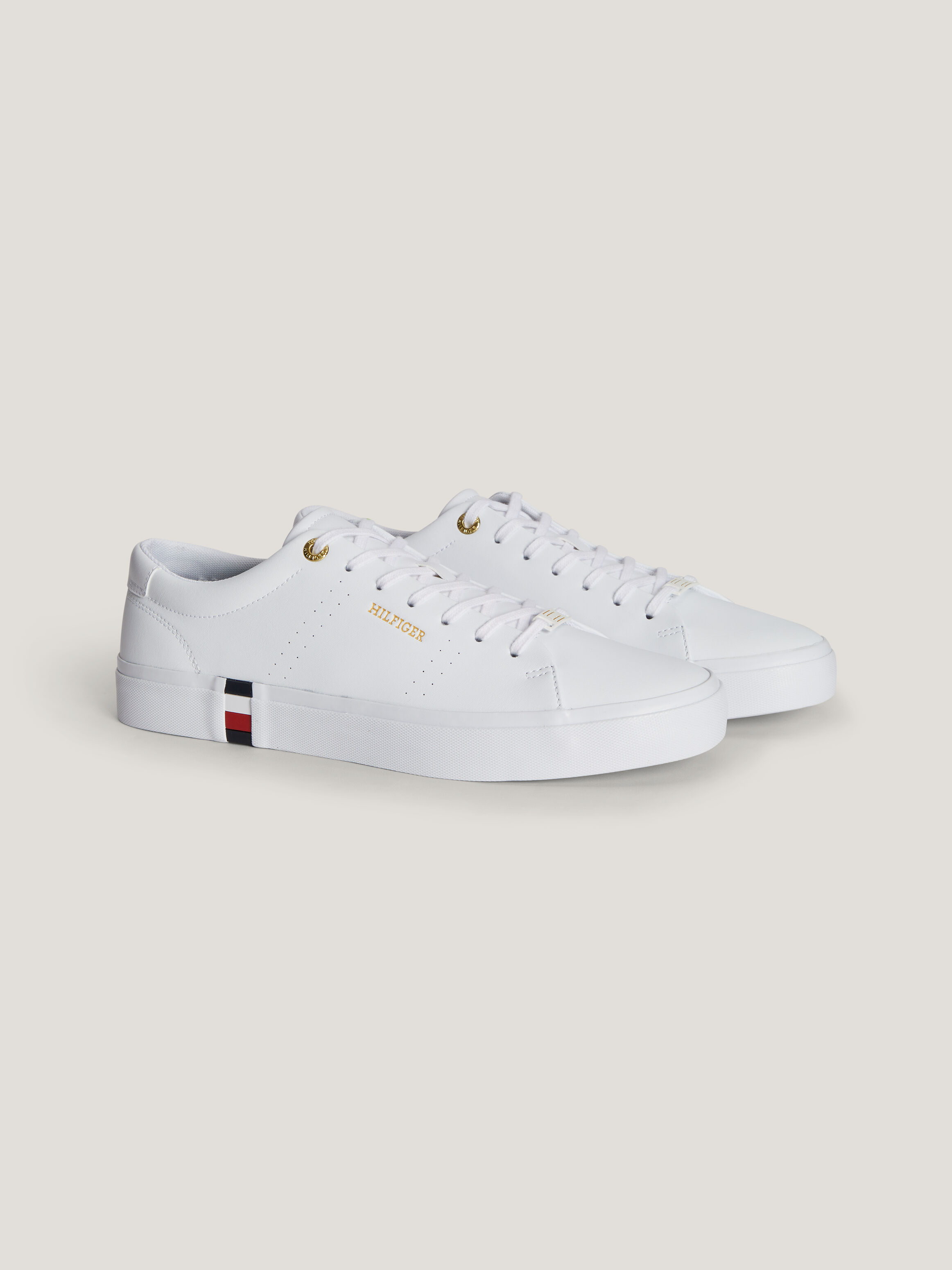 Essential Lace up Trainers natural Tommy Hilfiger Singapore