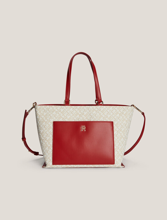TH Monogram Jacquard Canvas Tote