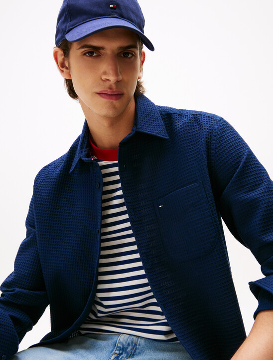 Waffle Knit Overshirt