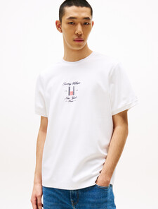 Seasonal Flag Logo T-Shirt, White, hi-res