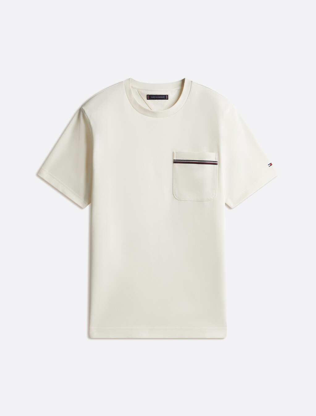 Cotton Pique Pocket T-Shirt, Ivory Petal, hi-res
