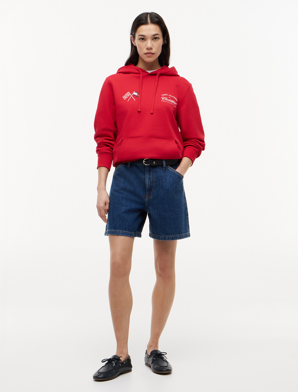 TH x Cadillac Formula 1&reg; Team Back Graphic Hoody, Red, hi-res