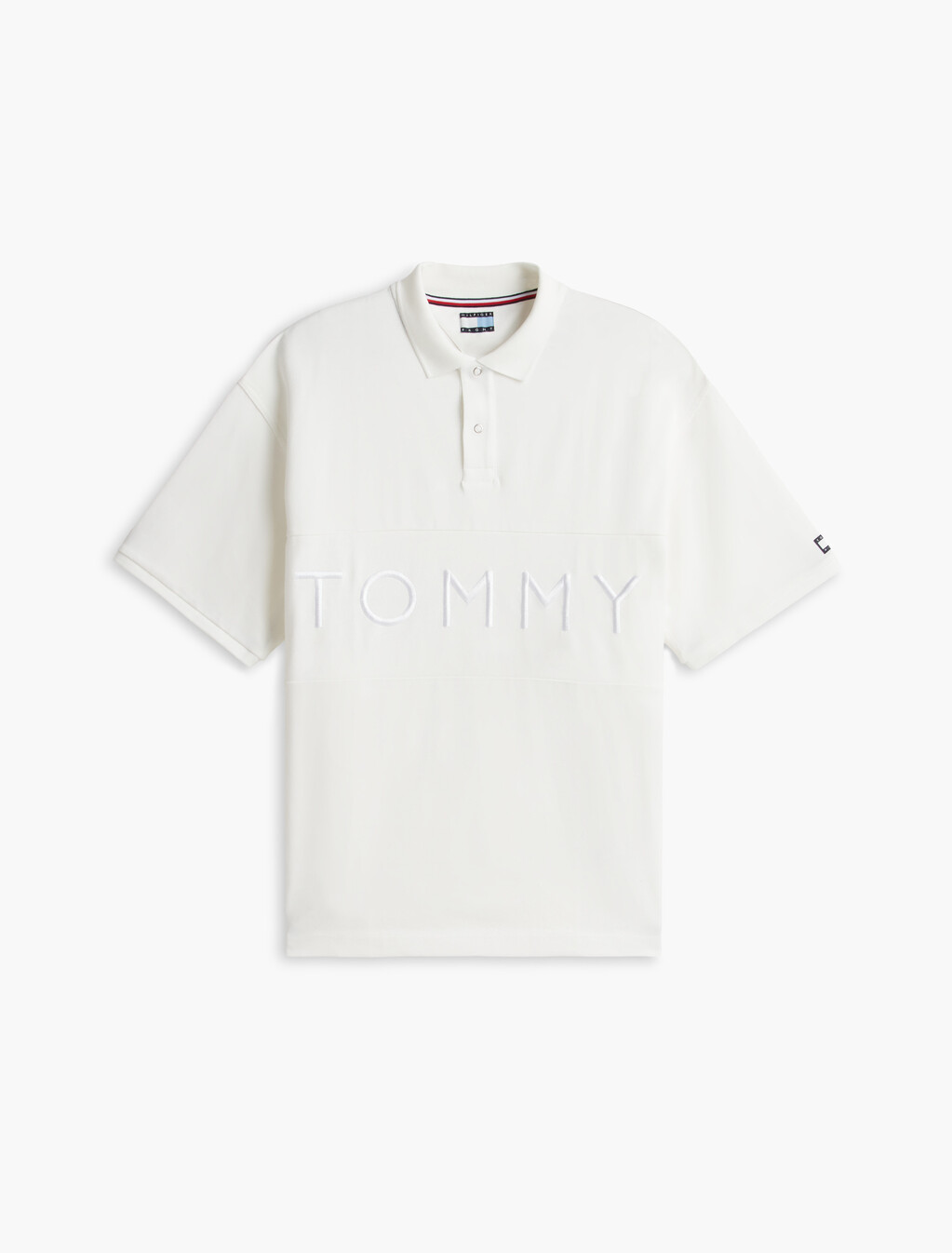 Relaxed Fit Jersey Rugby Shirt, Ecru, hi-res