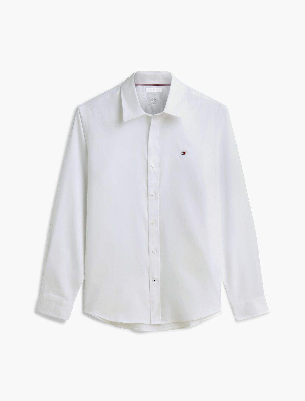 New York Label Regular Fit Non-Iron Shirt, White, hi-res