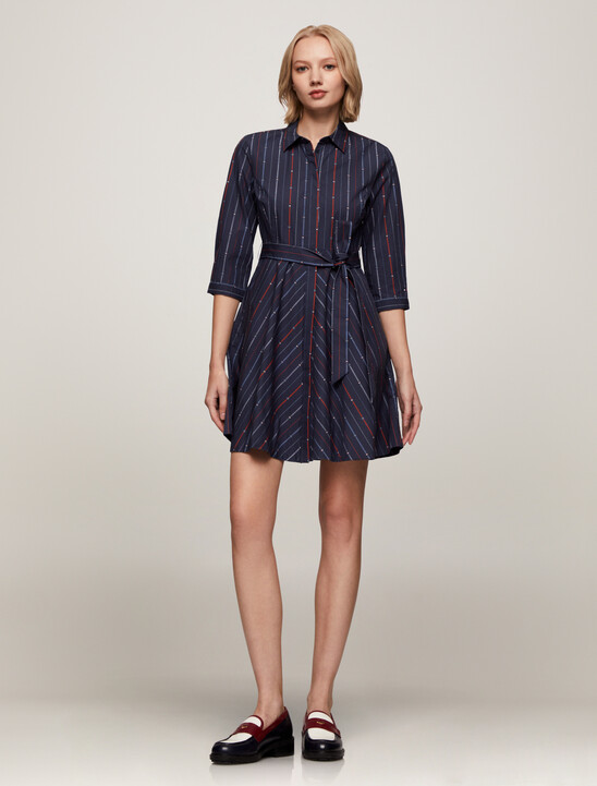 Cotton Half Sleeve Shirt Dress