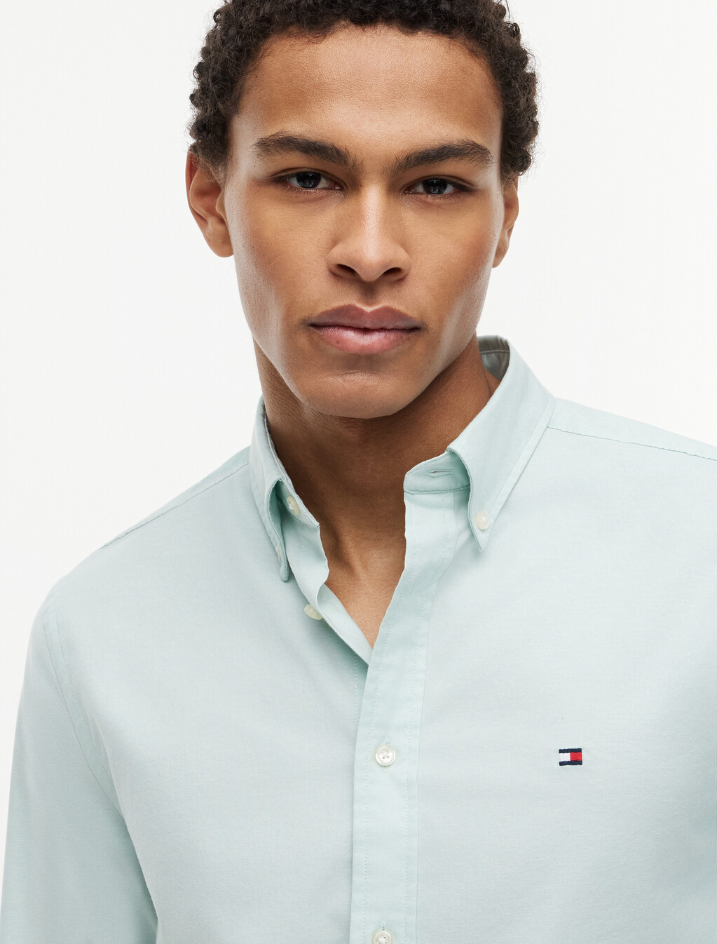 Asia Fit Lightweight Solid Oxford Shirt, Crushed Mint, hi-res