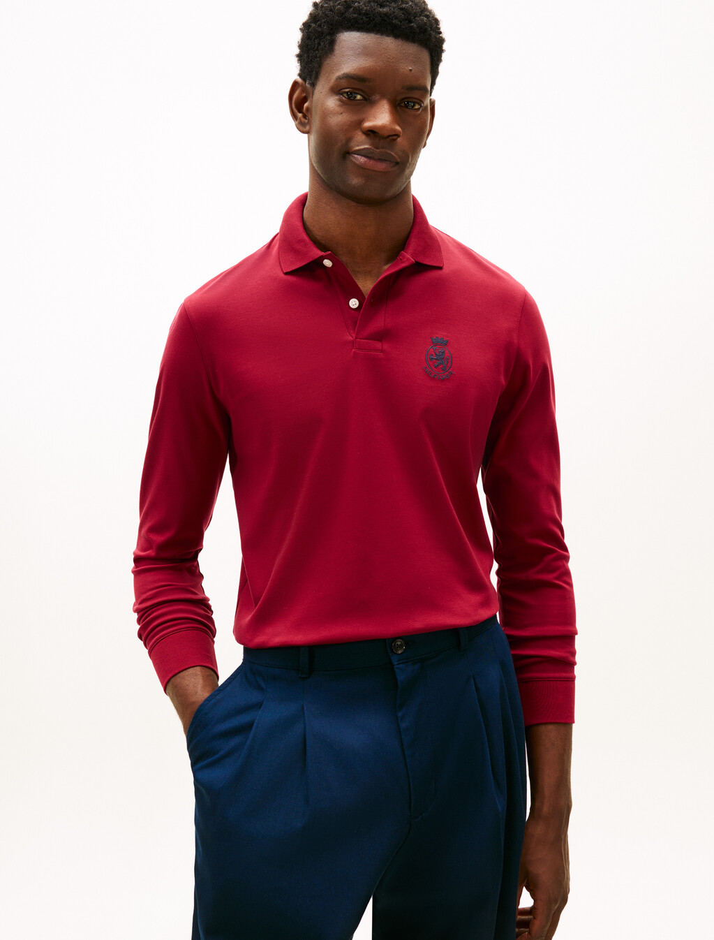TH Crest Regular Fit Polo Shirt, Rouge, hi-res