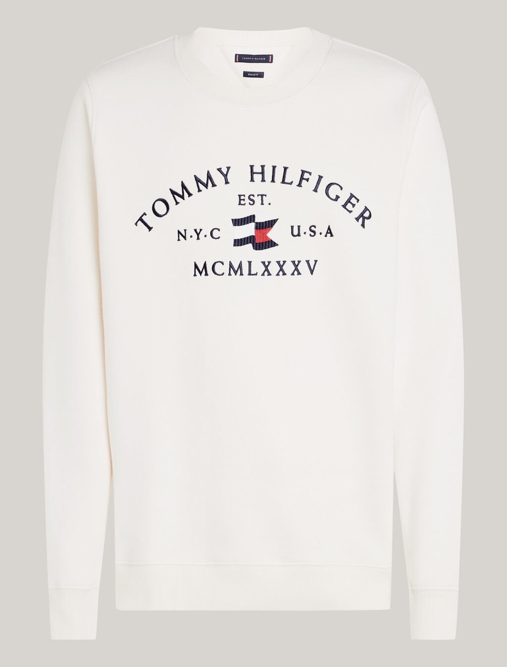 Nautical Arch Logo Sweatshirt, Ivory Petal, hi-res