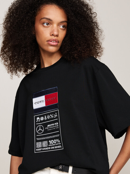 Tommy x Mercedes F1 x CR Care Label Logo T-Shirt