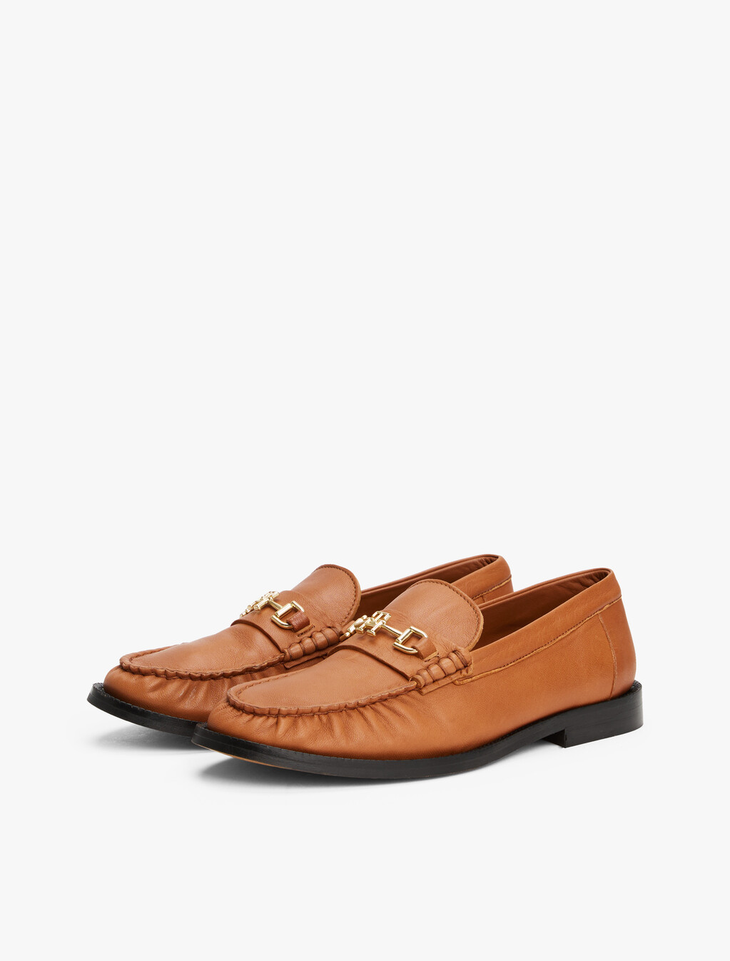 Leather Horsebit Loafers, Cinnamon Bark, hi-res