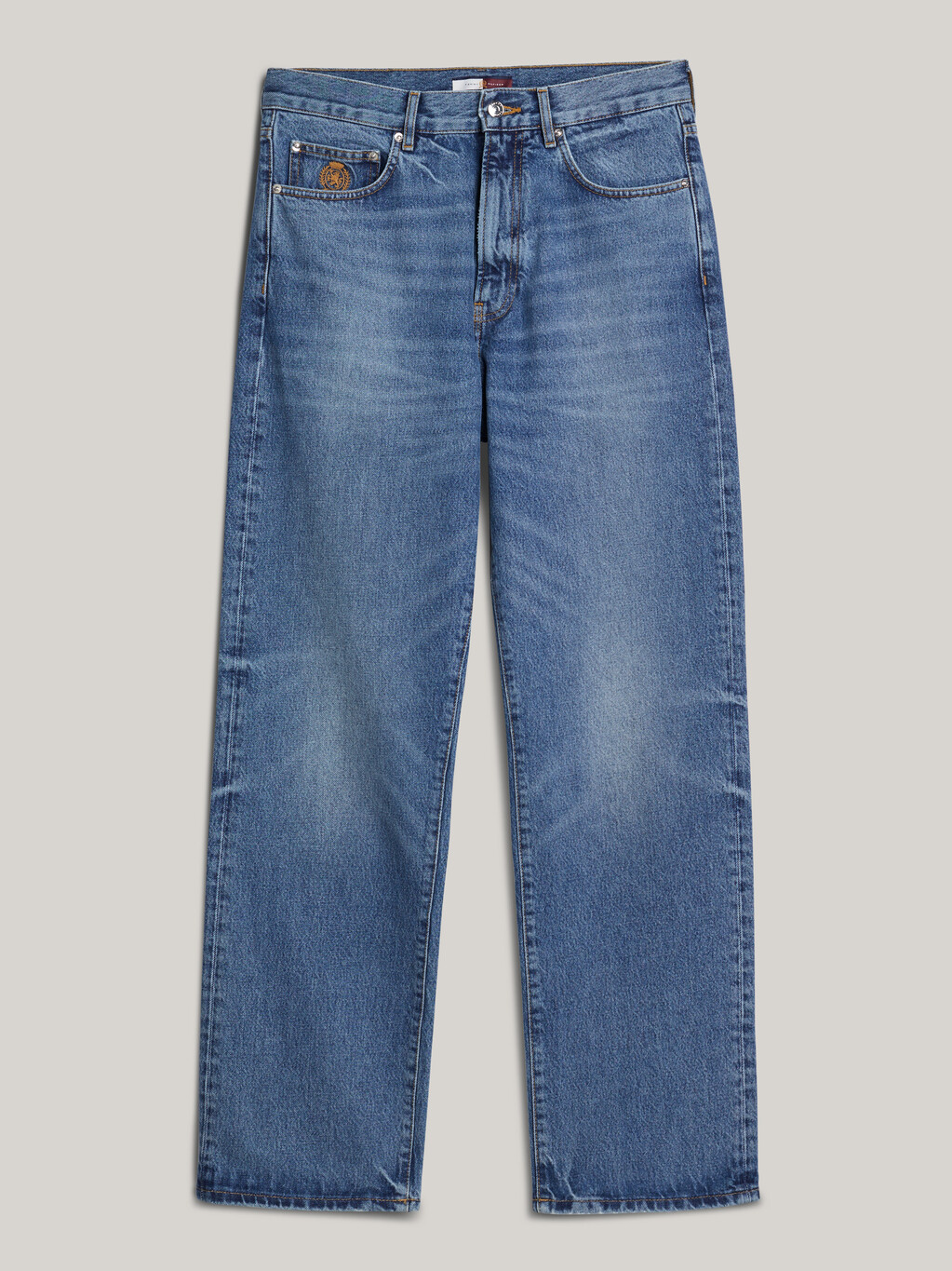 Crest Relaxed Straight Leg Jeans, Washed Indigo, hi-res