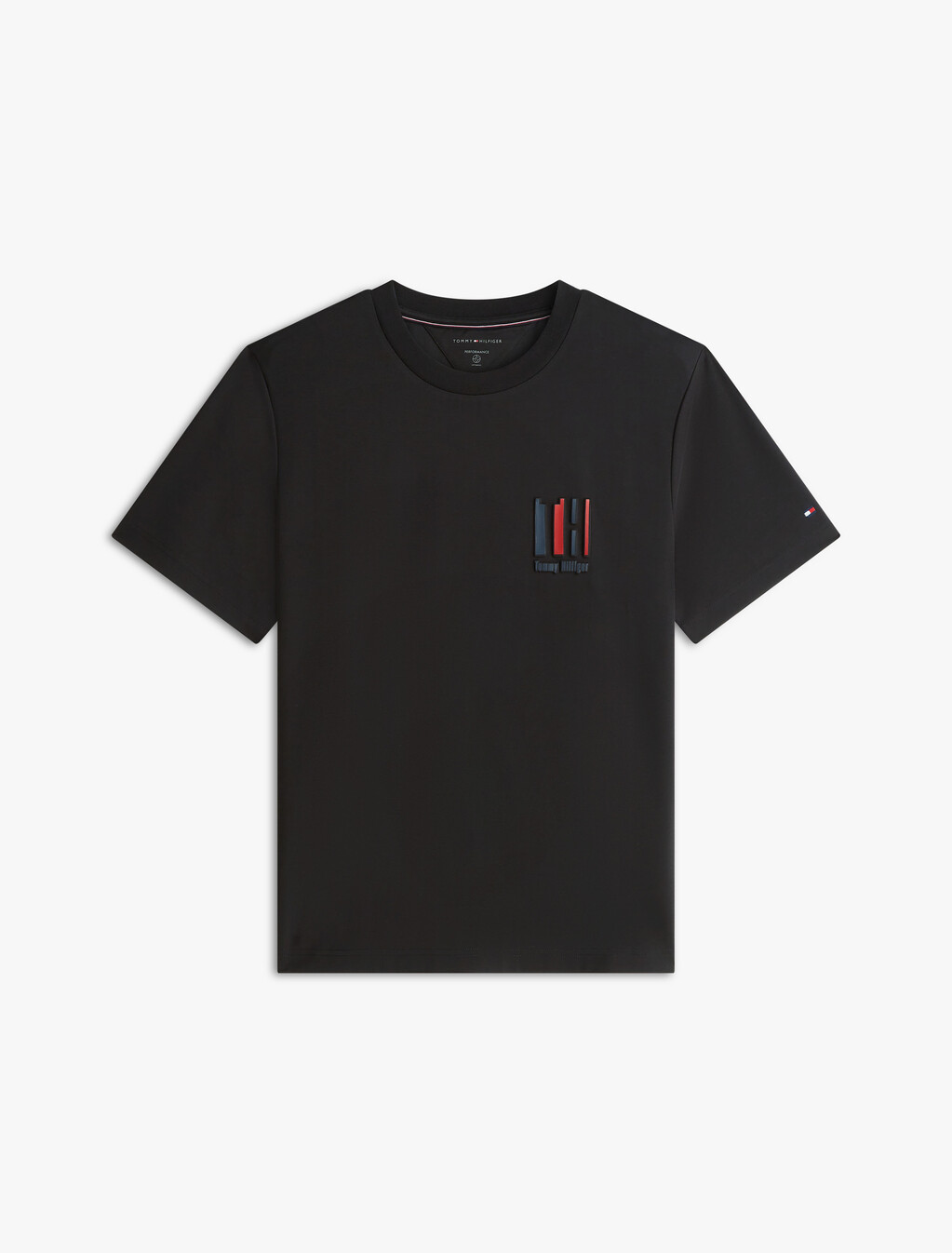 Icon Double Knit Embossed T-Shirt, Black, hi-res