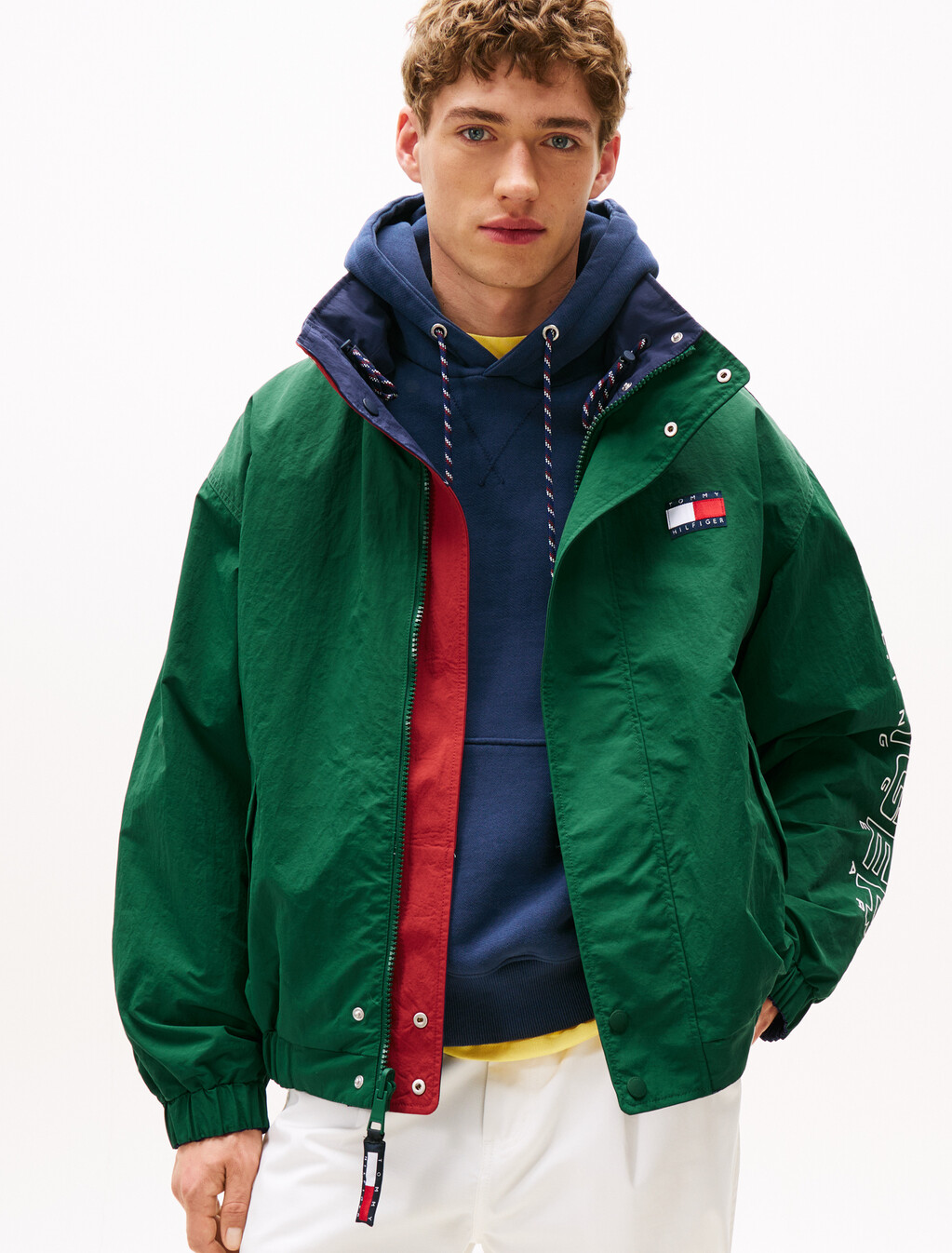 Hilfiger Sailing Reversible Relaxed Jacket, Ornamental Green/Multi, hi-res