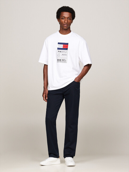 Tommy x Mercedes F1 x CR Care Label Logo T-Shirt