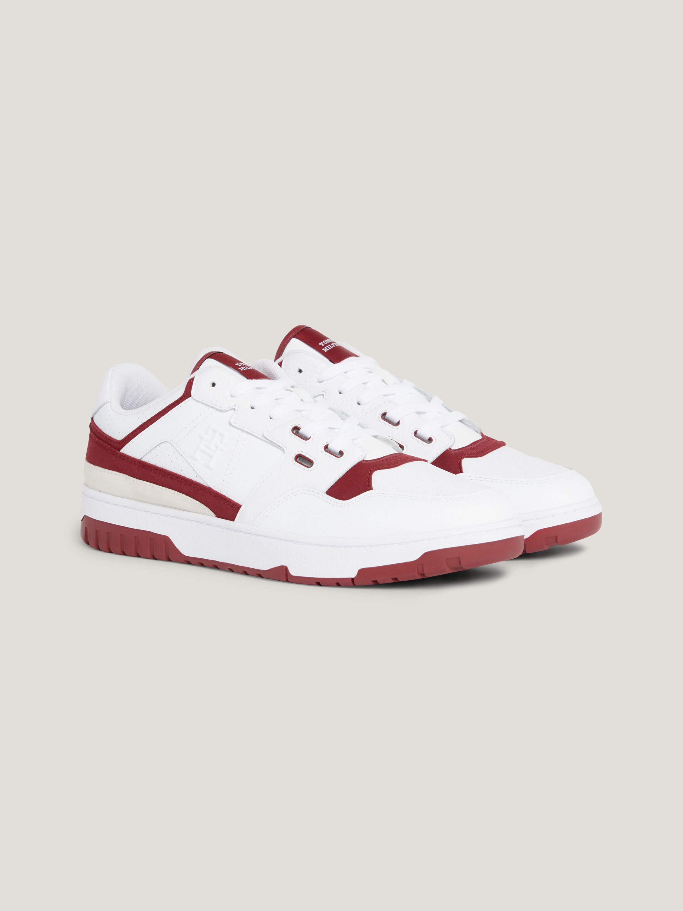 Red tommy hilfiger trainers online