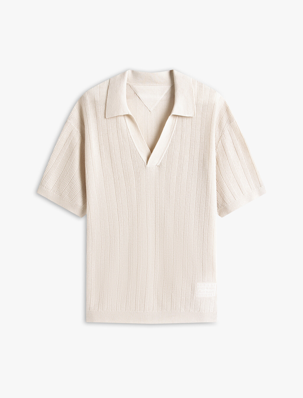 The APXGP Collection Polo Shirt With Linen, Newsprint, hi-res