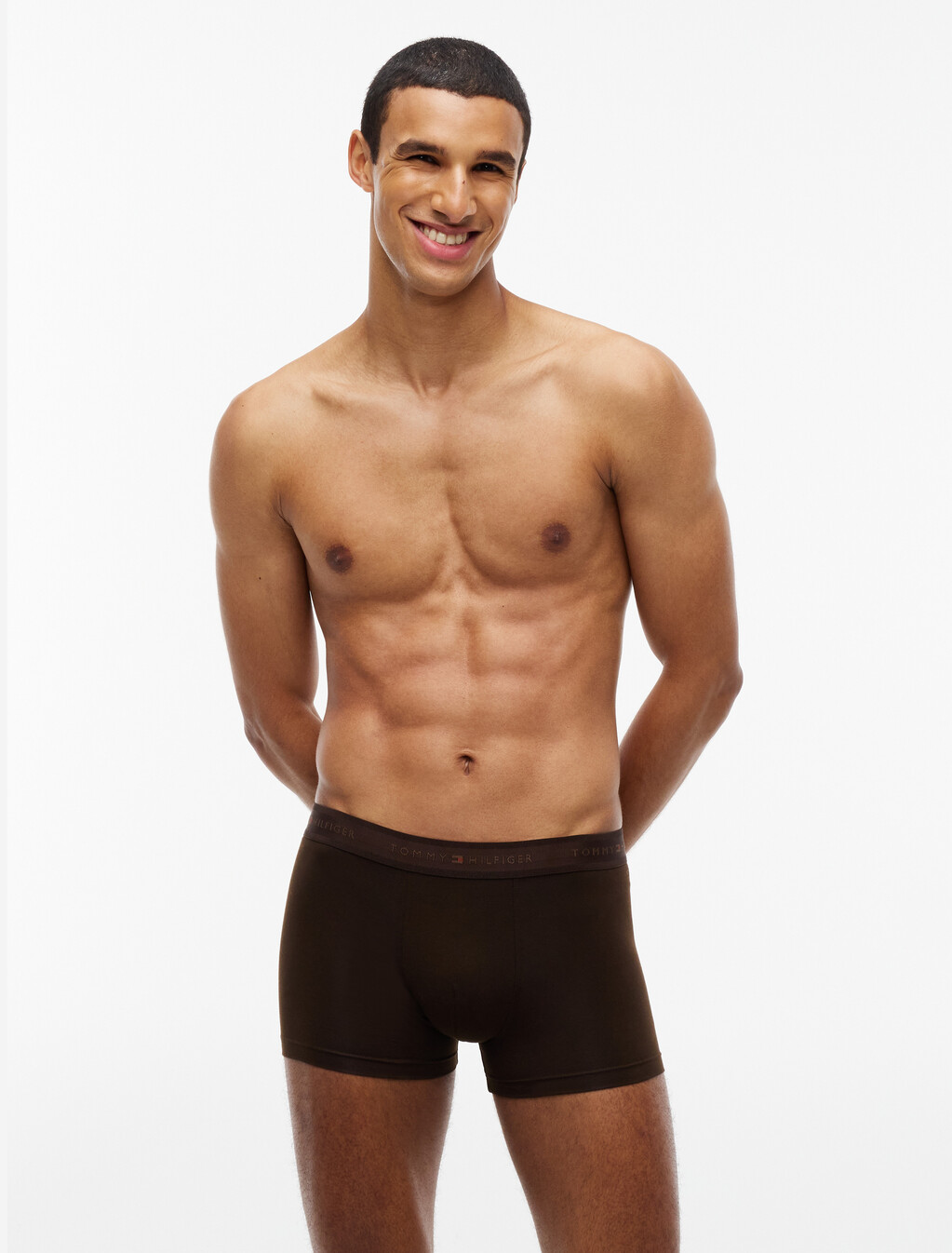 3-Pack Signature Tonal Logo Waistband Trunks, Rich Navy/Desert/Dark Coffee, hi-res