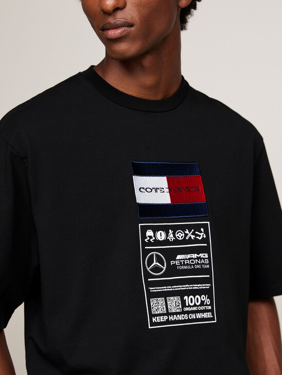 Tommy x Mercedes F1 x CR Care Label Logo T-Shirt