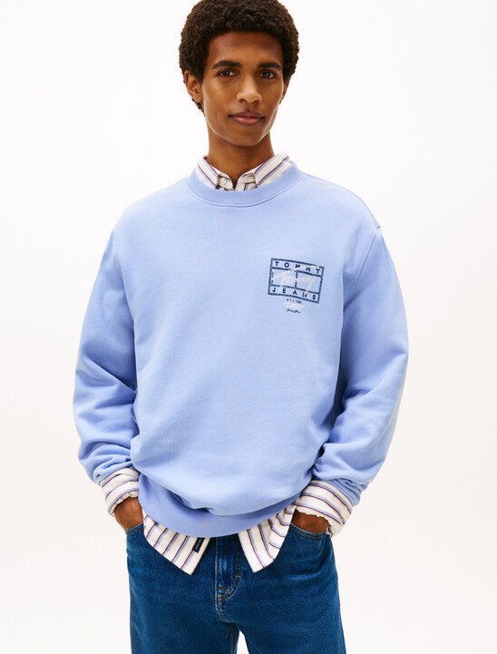 Tommy Flag Graphic Print Sweatshirt