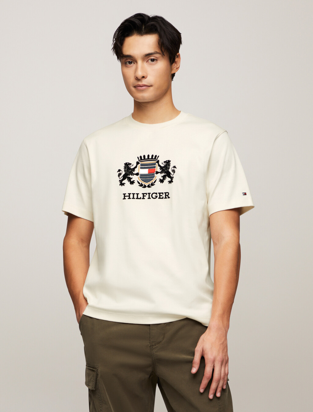 Icon Short Sleeve T-Shirt, Ivory Petal, hi-res