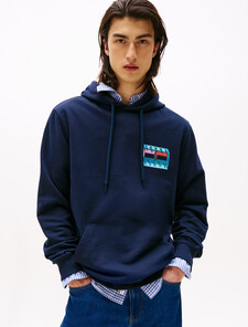 Back Graphic Terry Hoody, Dark Night Navy, hi-res