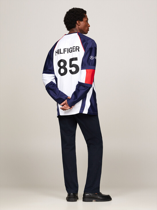 Tommy x Mercedes F1 x CR Back Graphic Hockey Sweatshirt