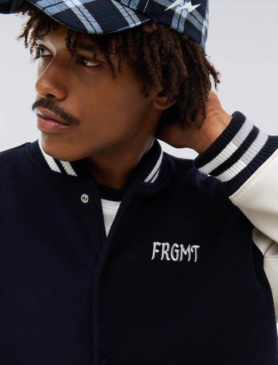 Tommy Hilfiger x FRGMT Pebble Grain Leather Varsity Jacket