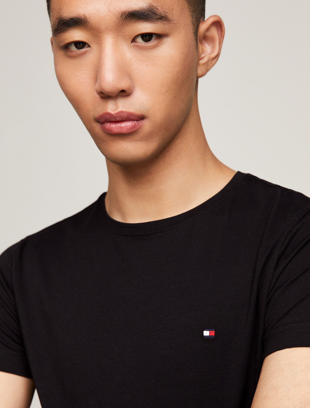 Core Stretch Crewneck T-Shirt, Black, hi-res