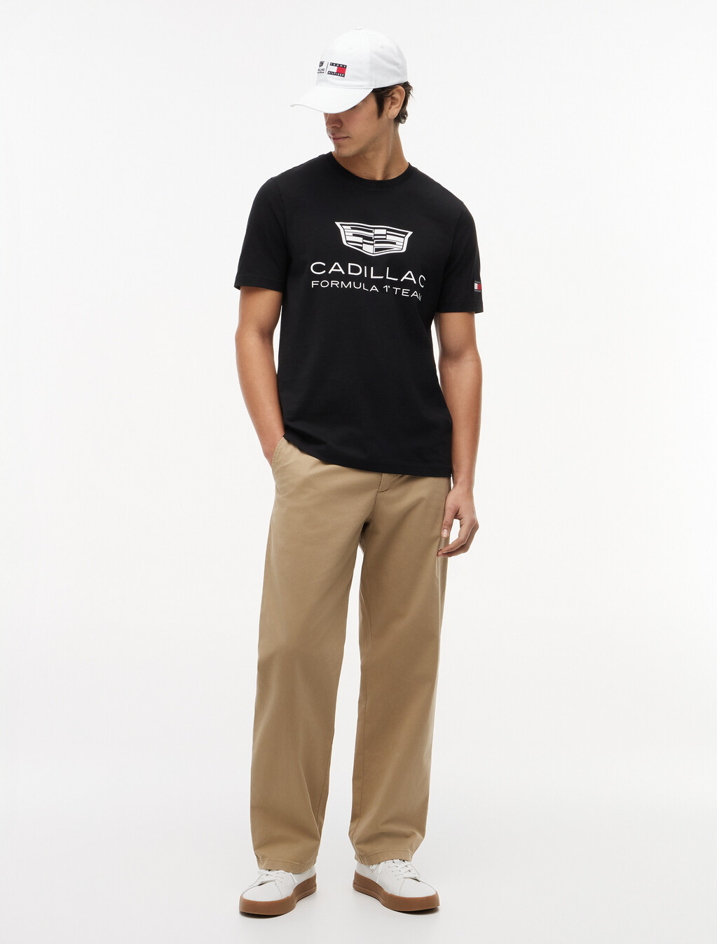 TH x Cadillac Formula 1&reg; Team Logo T-Shirt, Black, hi-res