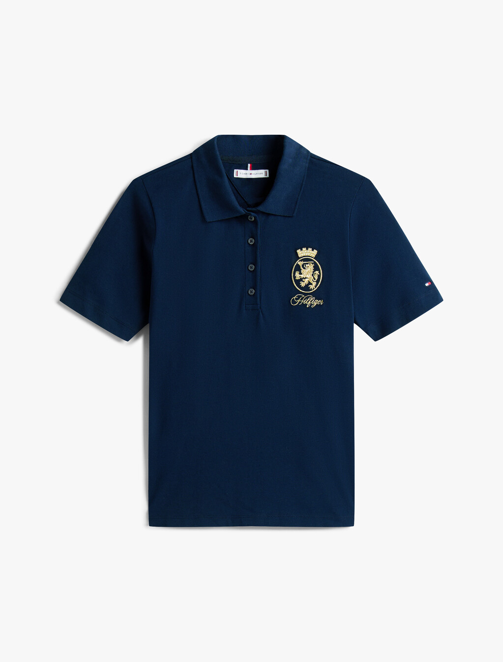 Crest Embroidery Regular Fit Polo Shirt, Dark Night Navy, hi-res