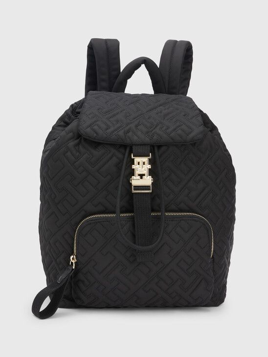 TH MONOGRAM QUILTED BACKPACK