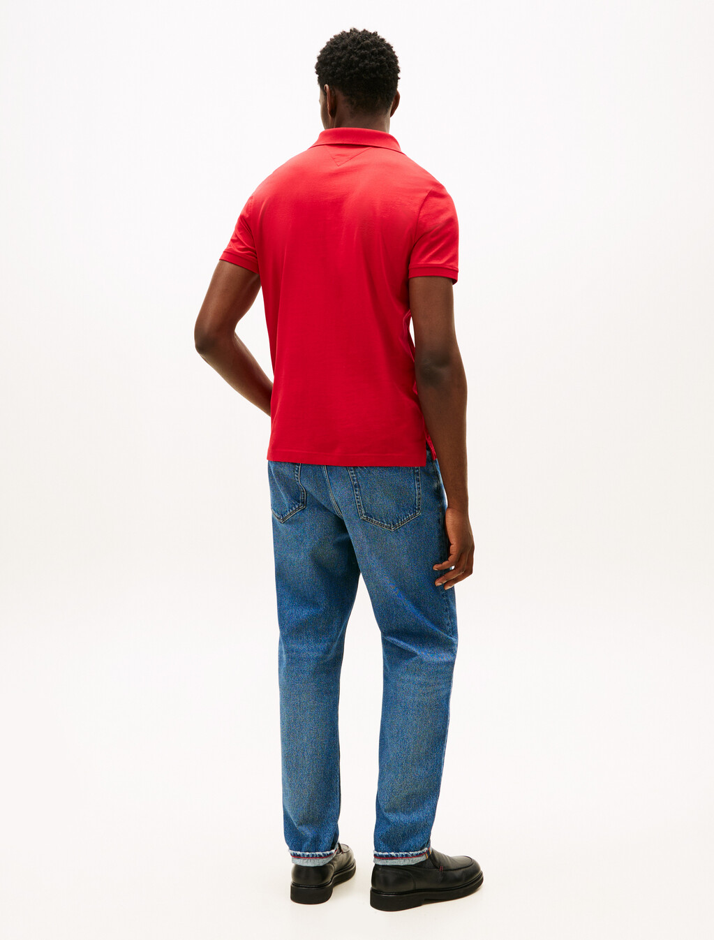 Hidden Placket Regular Polo, Medium Red, hi-res