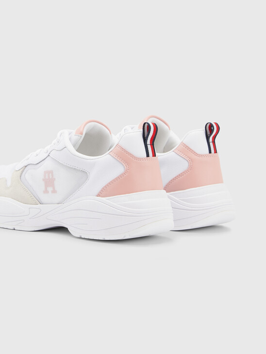 CONTRAST MONOGRAM RUNNER TRAINERS