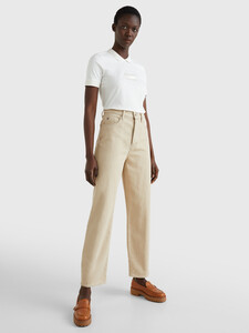 NATURAL DYE TONAL LOGO POLO, Ecru, hi-res