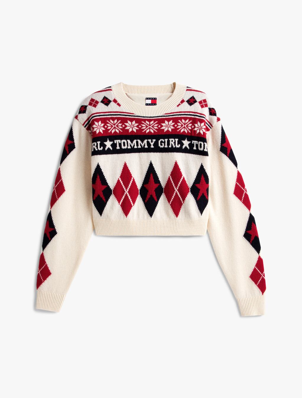 Tommy Girl Fair Isle Sweater, Ecru / Multi, hi-res