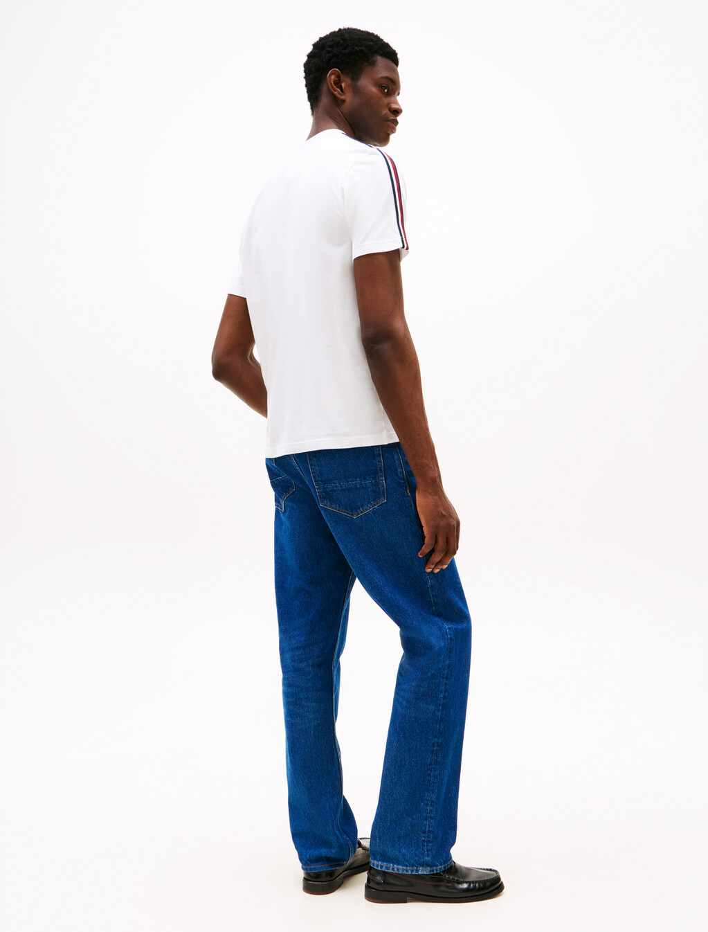 Global Stripe Sleeves T-Shirt, White, hi-res