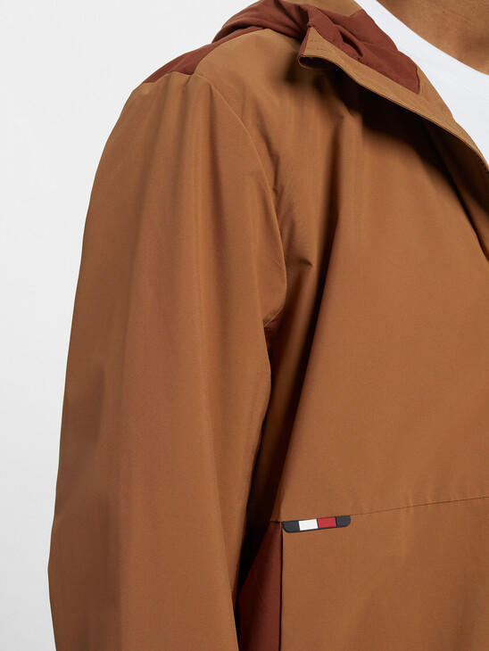 COLOR BLOCK HOODED JACKET