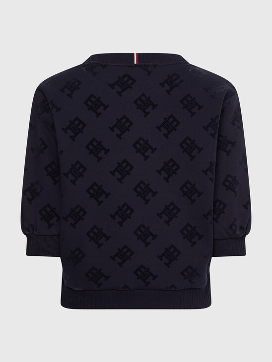 TH MONOGRAM CREW NECK SWEATSHIRT