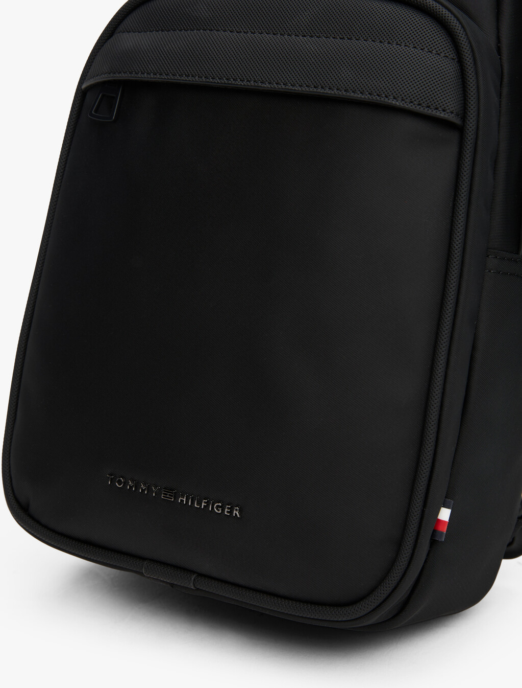 Metal Logo Sling Bag, Black, hi-res