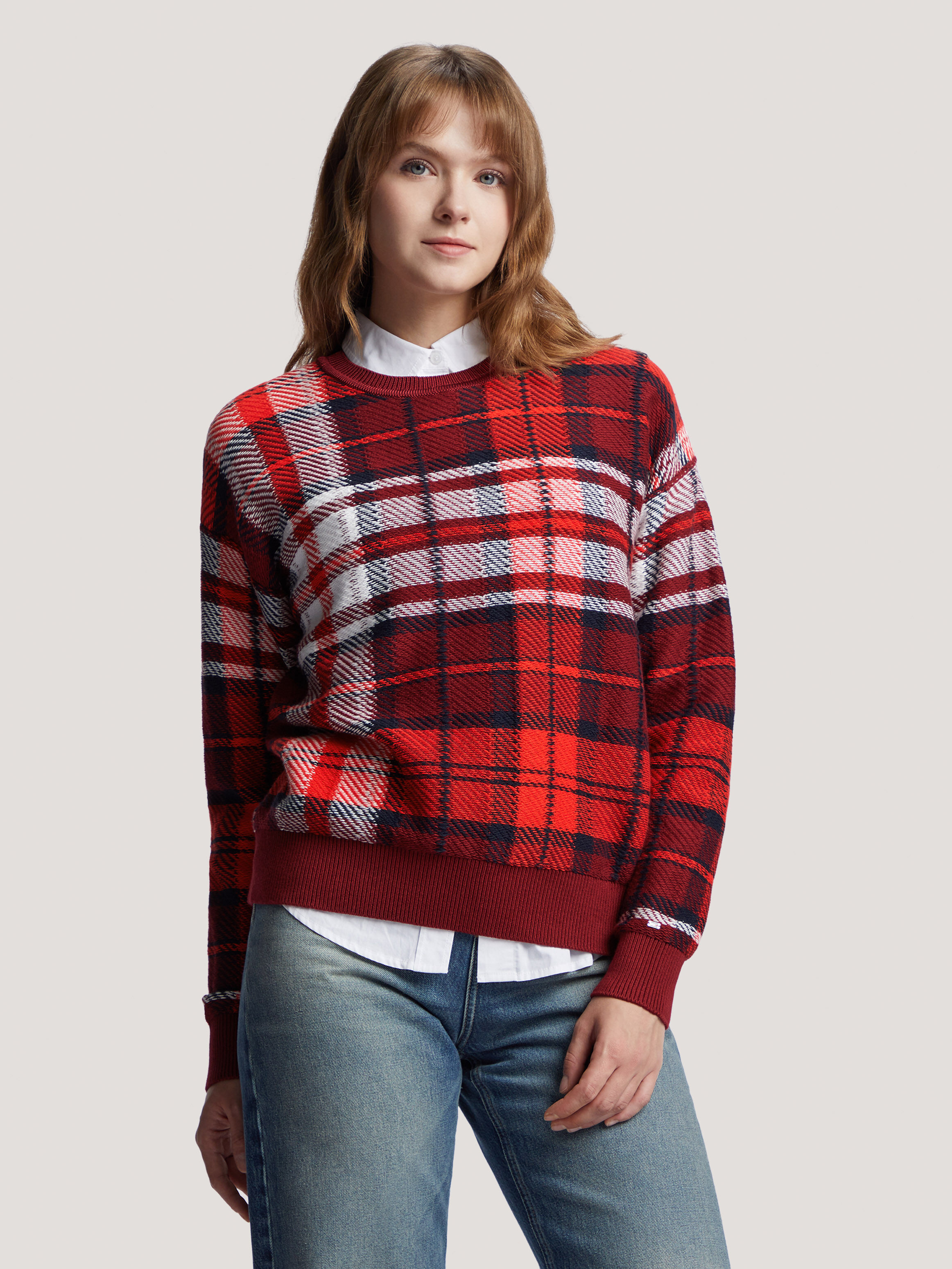Red cheap jumper sweater