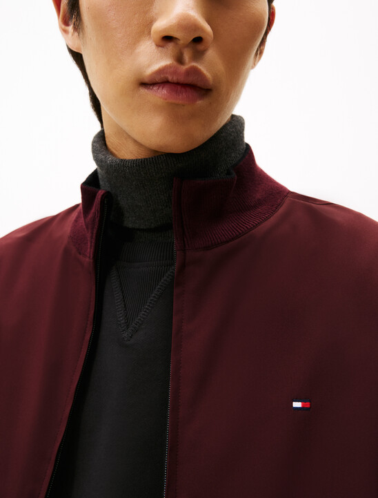 Mix Media Reversible Bomber Jacket