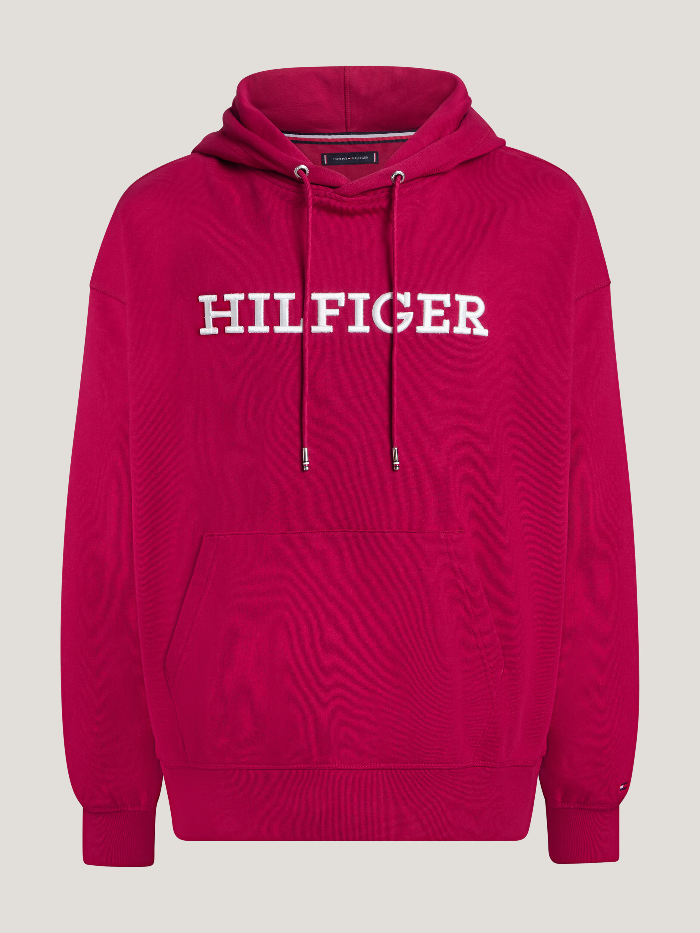 Red tommy hilfiger hoodie sale