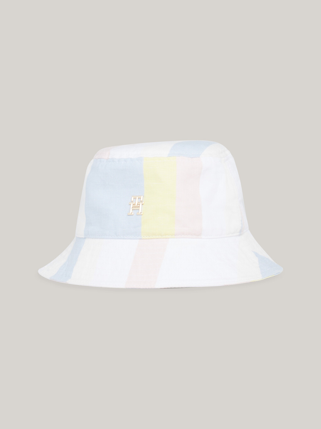 TH Monogram Mixed Stripe Bucket Hat, Stripes Mix, hi-res